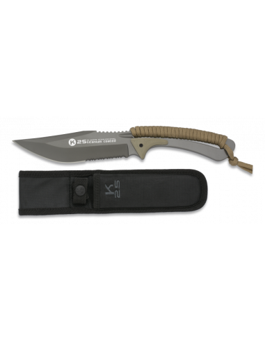 CUCHILLO ENCORDADO K25 COYOTE. TOTAL: 25