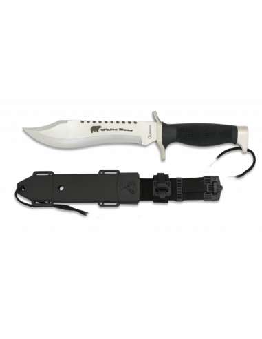 CUCHILLO ALBAINOX WHITE BEAR. H: 18 CM