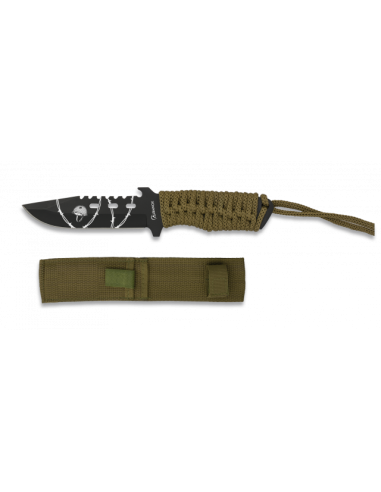 CUCHILLO ALBAINOX ENCORDADO COYOTE. T:18