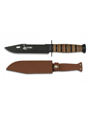 CUCHILLO ALBAINOX USMC. HOJA: 18 CM