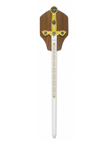ESPADA TEMPLARIA TOLE 10 DORADA. H:56.5