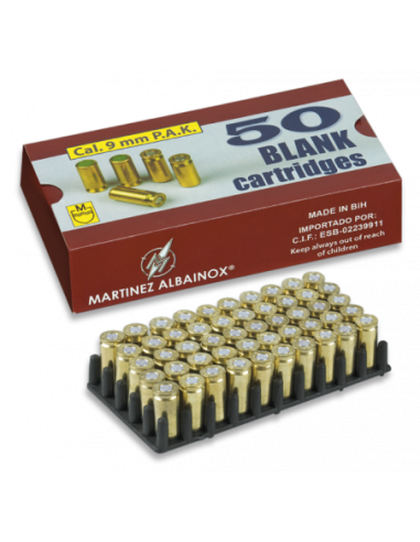 DETONANTES ALBAINOX. 9 MM.LATON. CAJA 50