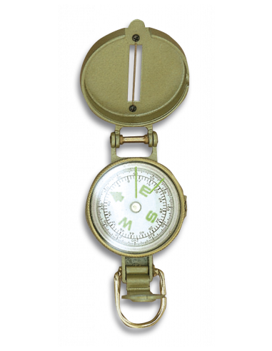 BRUJULA METAL ACEITE .. DORADA