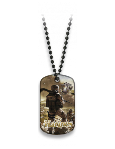 PLACA CON CADENA DE BOLAS MARINES