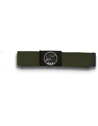 CINTURON VERDE HEBILLA NEGRA OES