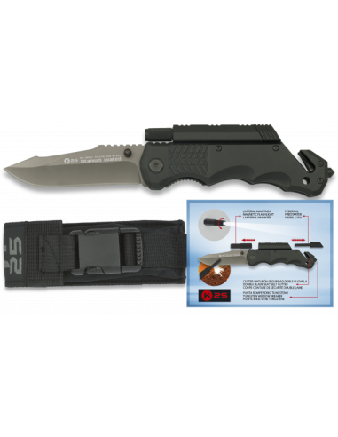 NAVAJA K25.PEDERNAL Y LINTERNA. H: 9