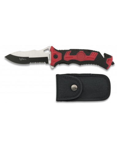 NAVAJA ALBAINOX ROJA CHAPA.H:9.1 FOS