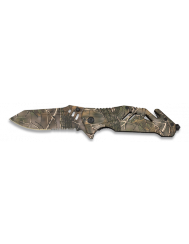 NAVAJA ALBAINOX CAMO LEAF. HOJA 8.7 CM
