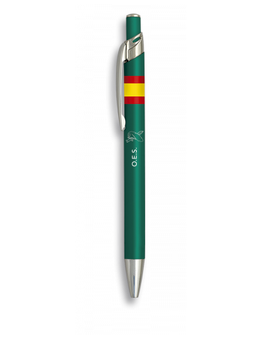 BOLIGRAFO ALUMINIO COLOR VERDE. OES