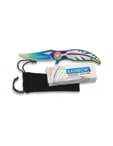 NAVAJA RAINBOW PLUMA. HOJA:7.2 CM