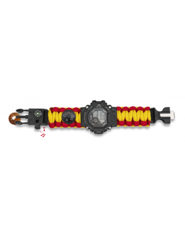 RELOJ DIG.PARACORD BARBARIC + ACCES. ESP