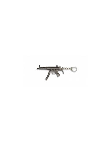 LLAVERO FUSIL MP5 PLATA