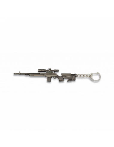 LLAVERO FUSIL SNIPER M14 PLATA