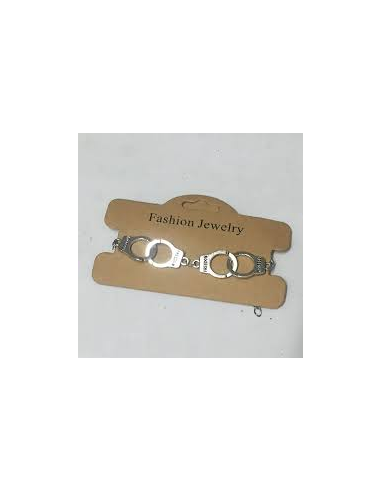 PULSERA CUERO ESPOSAS PLATA