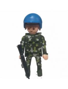 MUÑECO CUSTOM CASCO AZUL CAMO