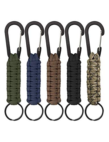 LLAVERO PARACORD BARBARIC ANILLA NEGRO