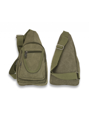 BANDOLERA BARBARIC CANVAS VERDE