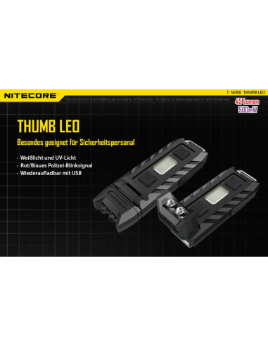 LINTERNA POLICIAL INTERCORE LUZ ULTRA