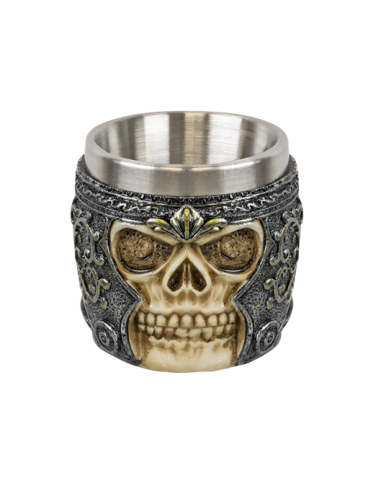 VASO DECORACIÓN CALAVERA 6 CM.