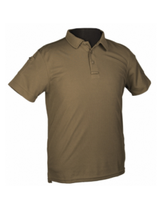 POLO TACTICO MILTEC M/C TAN