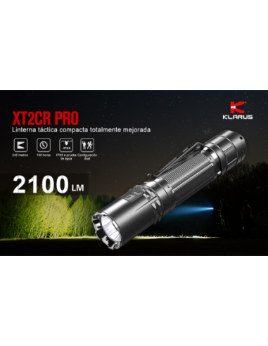 LINTERNA TACTICA KLARUS 2100 LM...