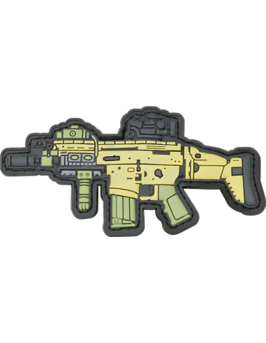 PARCHE ARMA PVC 3D SCAR
