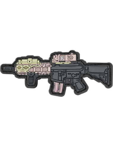 PARCHE ARMA PVC 3D M4