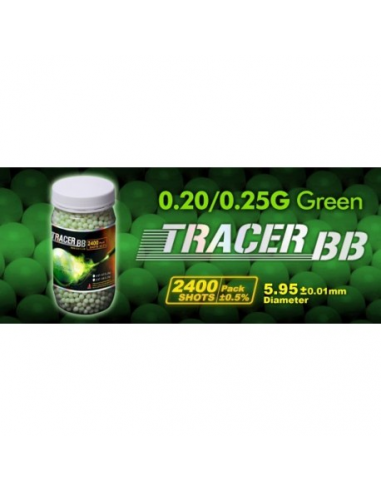 BOLAS TRAZADORAS VERDES 0,20G G&G...