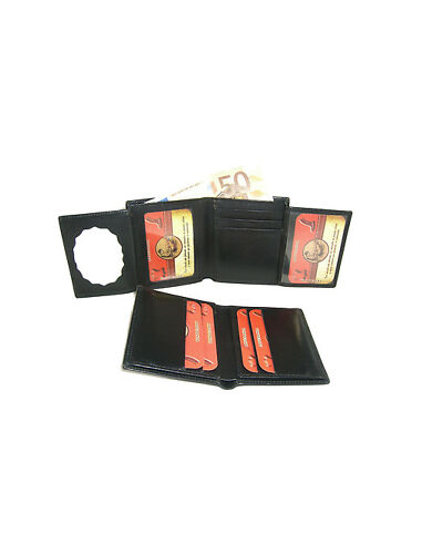 CARTERA PIEL PORTAPLACAS UNIVERSAL