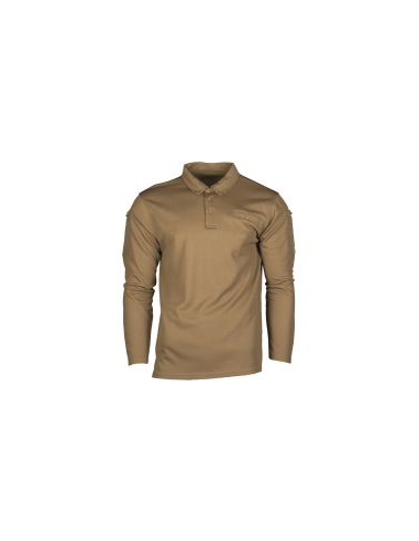 POLO TACTICO MILTEC MANGA LARGA COYOTE