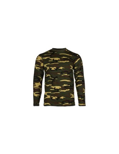 CAMISETA MILTEC WOODLAND M/LARGA