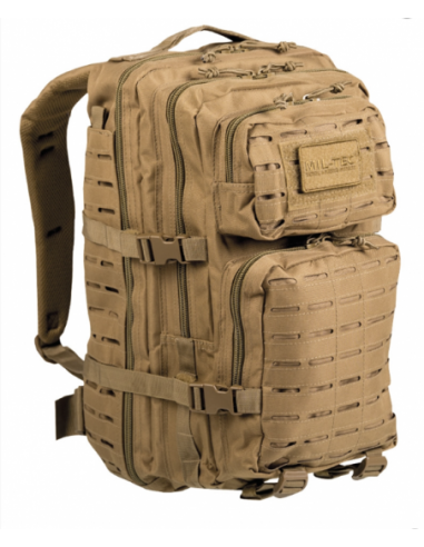 MOCHILA MILTEC TACTICA COYOTE 36 LITROS.