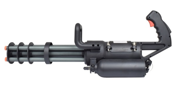 Descubre la Potencia de la Ametralladora CLÁSIC ARMY HPA M132 MICROGUN NEGRO
